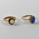 Two 9ct gold dress rings,