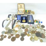 Various mixed collectibles and costume jewellery to include The Cadet Forces Medal Elizabeth II,