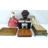 Various mixed collectibles to include a pair of opera/racing glasses in pouch,