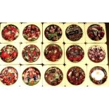 DANBURY MINT; a group of sixteen Manchester United themed collectors' plates,