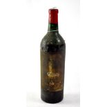 A bottle of 1961 Chateau Yon-Figeac St Emilion.