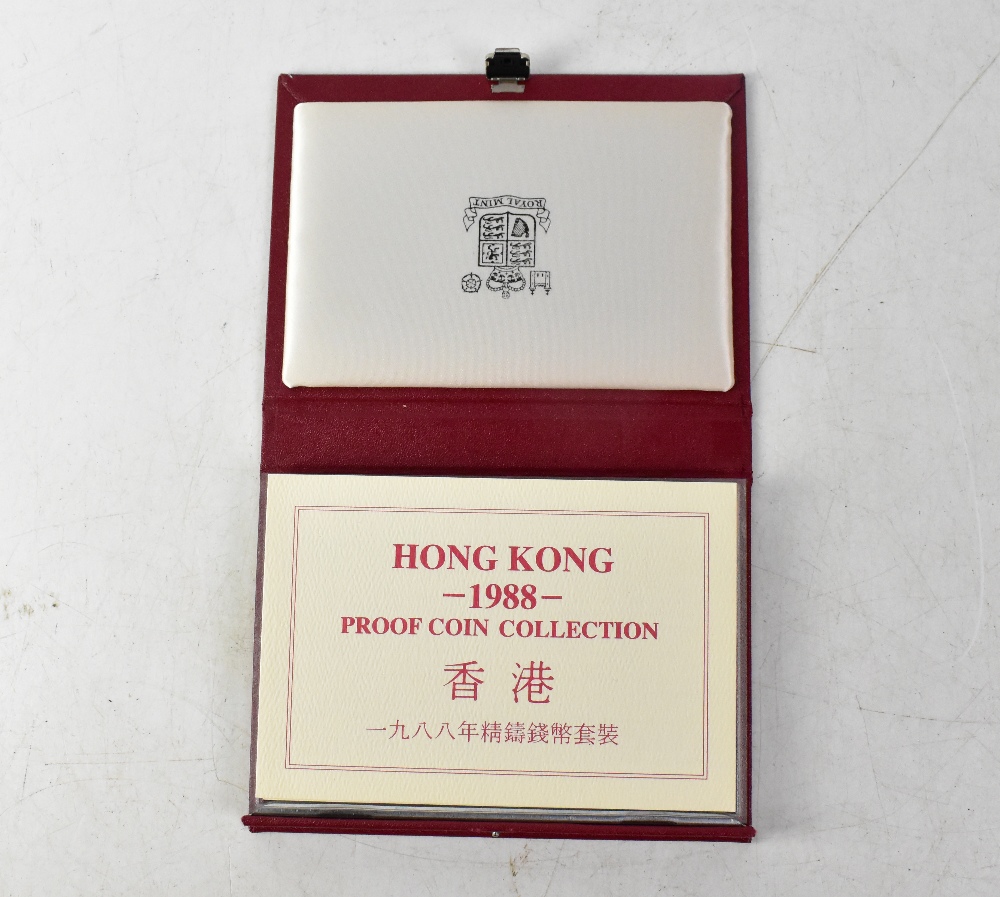 A Royal Mail Hong Kong 1988 proof coin collection, in presentation box.