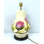 MOORCROFT; a large modern table lamp of baluster form,
