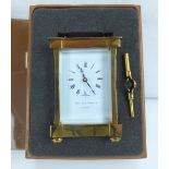 MATTHEW NORMAN, LONDON; a Cresta standard eight day carriage timepiece,