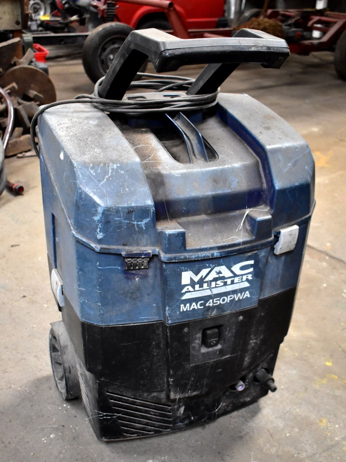 MACALLISTER; a Mac 450 PWA pressure washer, lacking attachments (sold electrically untested).