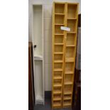 Five tall narrow CD racks (5).