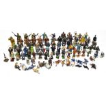 A collection of Britains and other diecast figures including Farm Series and other figures including