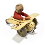SCHUCO; a tinplate model of an airplane 'Spirit of St. Louis', length 10cm. PROVENANCE: The