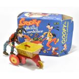 MARX; a tin plate clockwork Goofy the Gardener toy in original box, height 18.5cm (2). PROVENANCE: