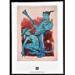 AFTER JAMIE HEWLETT; a coloured limited edition print from the edition of 40, no. 97/40 and