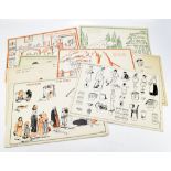 NEW ERA CLASS PICTURES AND CHARTS; a collection of twelve printed educational pictures, including