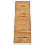 JENNY HOLZER (American, born 1950); Truisms, four screen print on wood postcards,10 x 5cm (4).