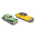 JOUSTRA; two French tinplate clockwork vehicles comprising a 2003 Radar car and a 2005 Auto-obstacle