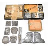 TERRATON; a German diecast model kit with a boxed no.16 tree mould and six unmarked metal moulds.