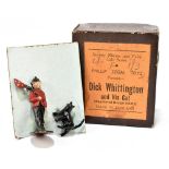 PHILLIP SEGAL TOYS; a diecast group of Dick Whittington and his Cat, in original box, height 4.