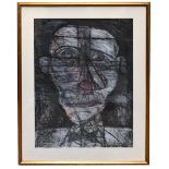 ARTHUR BERRY (1925-1994); mixed media, portrait of a male figure, signed and dated '74 lower