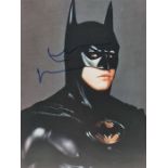 Movie Autograph. Val Kilmer. Batman memorabilia. 8x10 inch colour in person signed portrait.