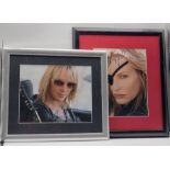 Movie Autographs. Kill Bill Vol 2 Daryl Hannah & Uma Thurman. Framed. 2 x 8x10 inch colour in person