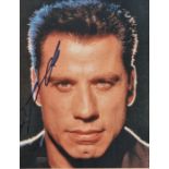 Movie Actor autograph. John Travolta. 8x10 inch colour in person signed portrait. Certificate of