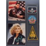 Movie Autographs. Tom Cruise Kelly McGillis. Top Gun Memorabilia. 2 x 8x10s inch colour in person