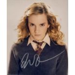 Movie Autograph. Harry Potter Interest. Emma Watson. Colour 8x10 inch In person signed scene shot.