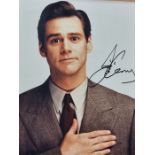 Movie Actor autograph. Jim Carrey (early). 8x10 inch colour in person signed portrait. Certificate