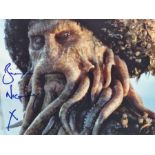 Movie Autograph. Pirates Of The Caribbean. Bill Nighy as Davy Jones. Colour 8x10 inch In person