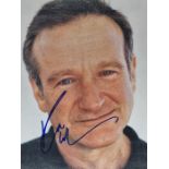Movie Autograph. Robin Williams 10x8 inch colour in person signed portrait. Certificate of