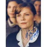 Movie Autograph. Kirsten Dunst. 8x10 inch colour in person signed photo. Certificate of
