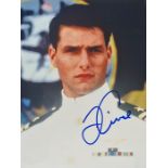 Movie Autograph. Tom Cruise. Top Gun. 8x10 inch colour in person signed portrait. Provenance. The