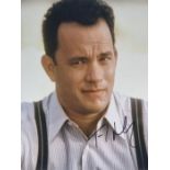 Movie Autograph. Tom Hanks. 8x10 inch colour in person signed photo. Certificate of authenticity.
