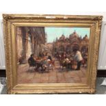 J Mackie, oil on canvas in gilt frame. 72x60cm ornate frame 94x65cm. signed Mackie 94