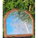 Decorative modern over mantle mirror. Width approx 80cm