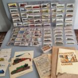 Various cigarette card sets. Railway related. plus other items.