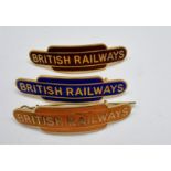 3 British Railways badges. no stamps.