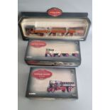 Corgi Vintage Glory Of Steam. Fullers, Sentinel, Guinness. Boxed. Appear unused. (3)