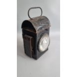 Railway related lamp case. Double sided red and clear magnification lens