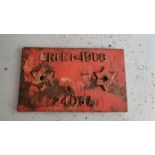 Railway related plate or sign