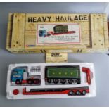 Corgi Heavy Haulage Limited Edition. 3 Axle low loader with locomotive tender. Condition. Appears