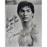 Movie Autograph. Jason Scott Lee. 8x10 inch b/w in person signed photo. Certificate of authenticity.