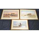 English School group. (early 20th century) A pair, Summer Landscapes unsigned, watercolours, 37cm