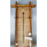 An Admiral Fitzroy barometer. approx 100cm. condition. Good frame and glass. Detached tube. sign