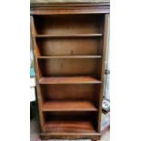 A large 5 shelf bookcase. 180 x 87cm