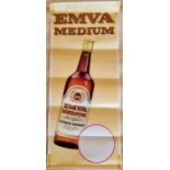 EMVA Medium Cyprus Sherry Advertising poster 30 x 73cm
