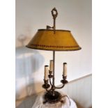 Unusual Gothic Antique Copper And Brass Table Lamp. This was purchased from a film and TV props