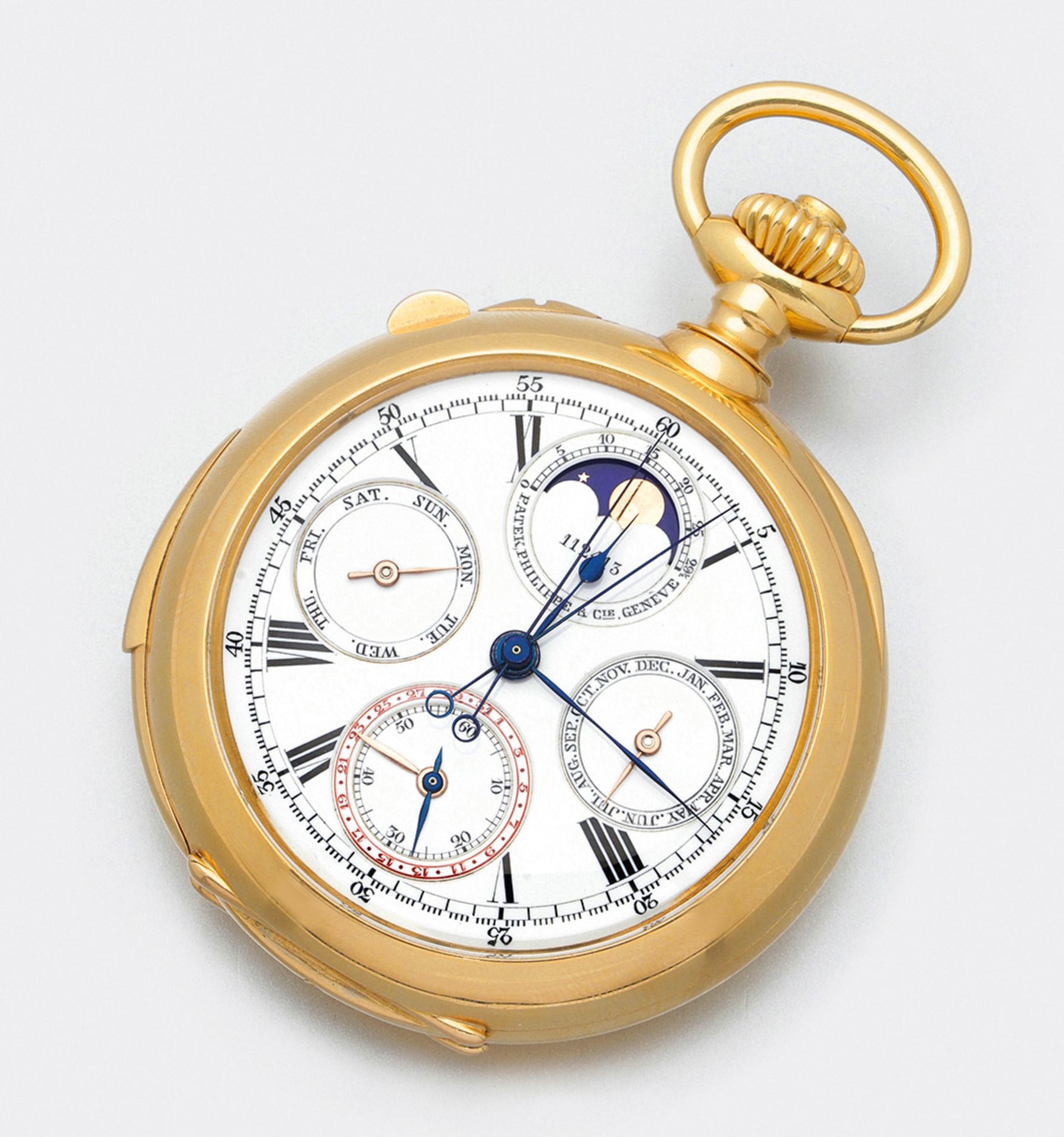 Bedeutende astronomische Taschenuhr von Patek Philippe & Cie - Bild 21 aus 24