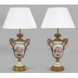 Paar Louis XVI-Tischlampen