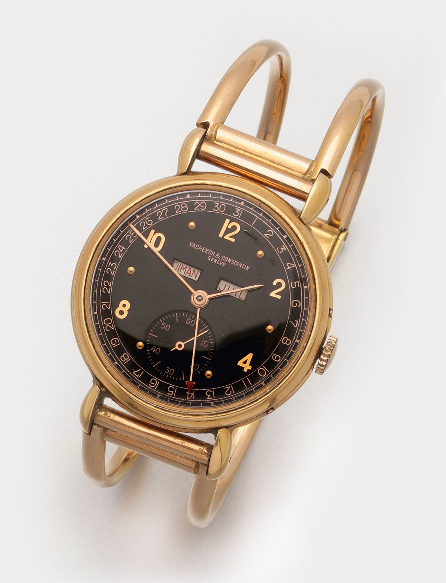 Seltene Herren-Armbanduhr von Vacheron & Constantin, 1943 - Bild 3 aus 8