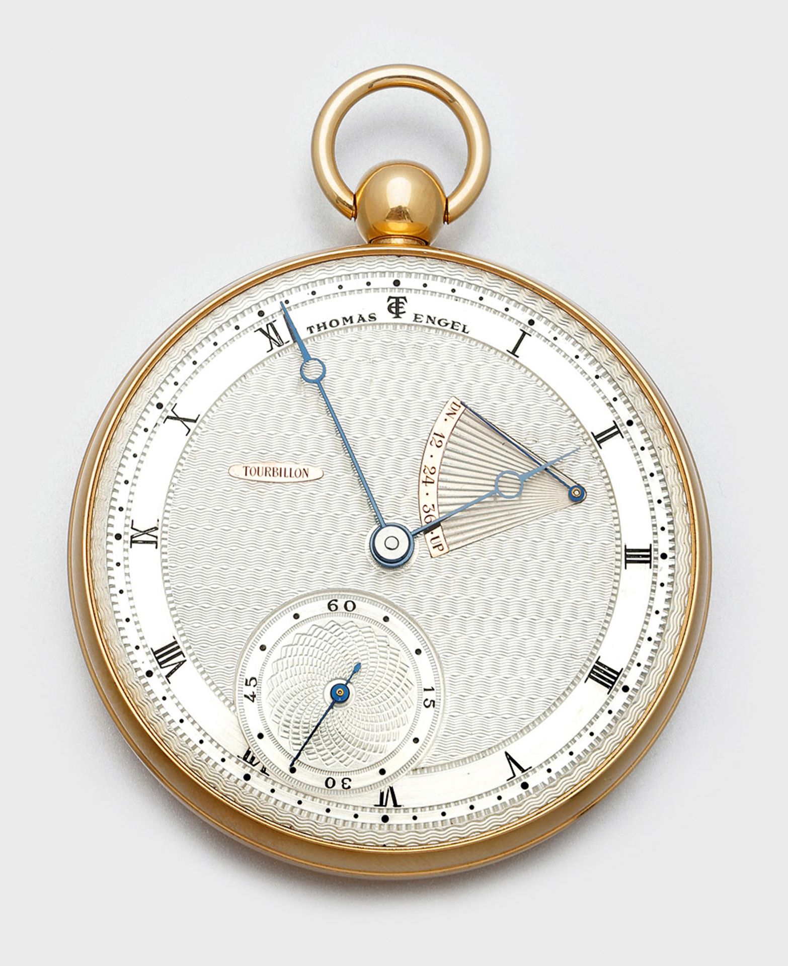 Seltene Tourbillon-Taschenuhr von Prof. Thomas Engel, - Bild 2 aus 16