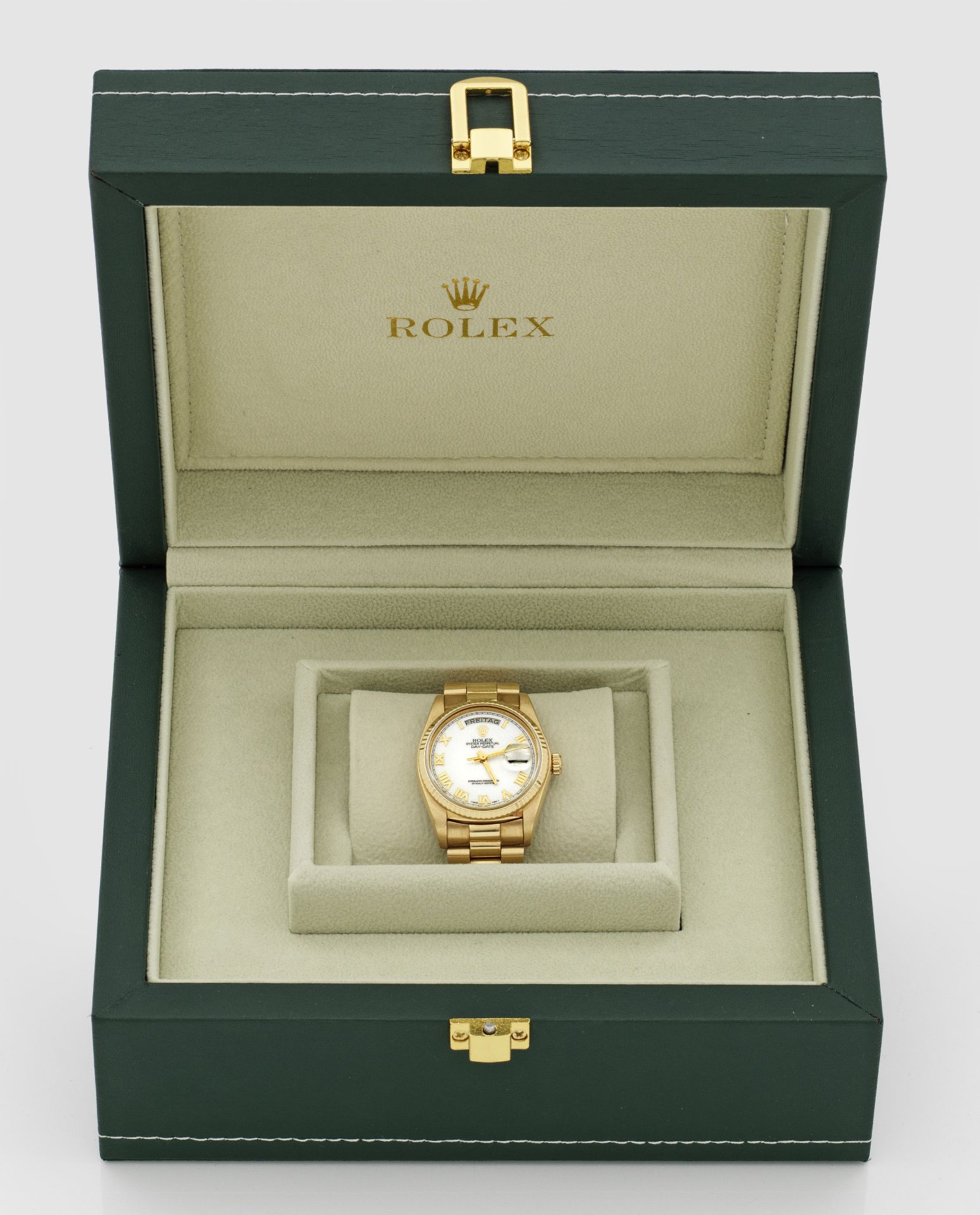 Herren-Armbanduhr von Rolex-"Day-Date" aus den 90er Jahren - Bild 7 aus 8